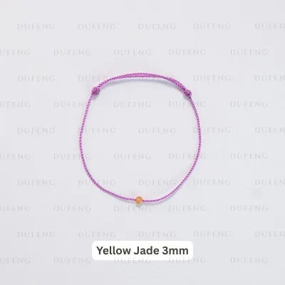 Dufeng - Timeless Gemstone String - Yellow Jade 3mm, 14-15cm