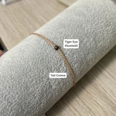 Dufeng - Timeless Gemstone String - Tiger Eye 3mm, 16-17cm