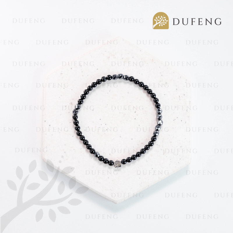 Dufeng - Noir Balance Tourmaline Hematite Bracelet - Image 4