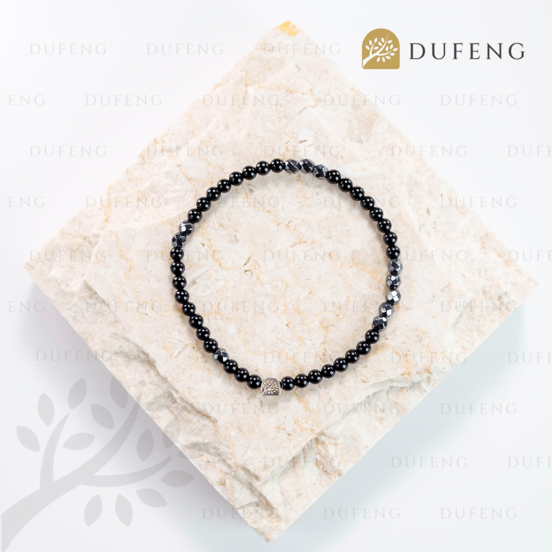 Dufeng - Noir Balance Tourmaline Hematite Bracelet - Image 5