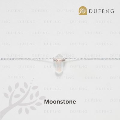Dufeng - Pure Hexa Crystal Necklace - Moonstone