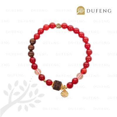 Dufeng - Wheel of Radiant Virtue Carnelian Bracelet