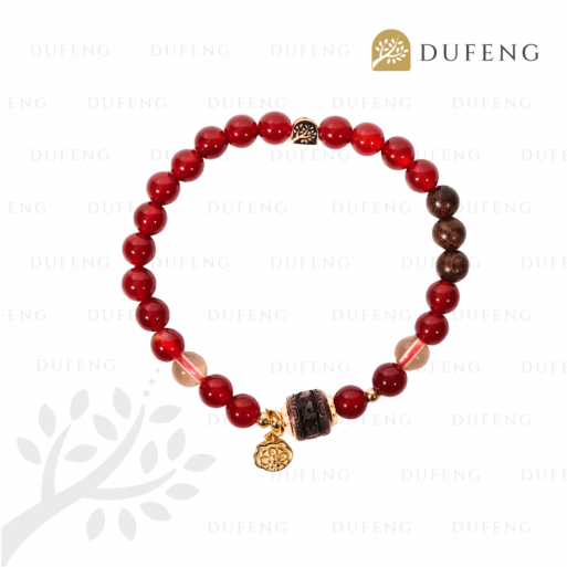 Dufeng – Wheel of Radiant Virtue Carnelian Bracelet