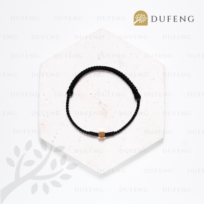 Dufeng - Four Directions Blessing Thread Bracelet - Hitam, 14-18cm