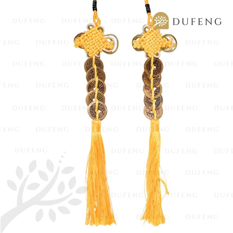 Dufeng - Koin Ikat 5 Pembawa Rezeki Keberuntungan Yellow Color - Image 2