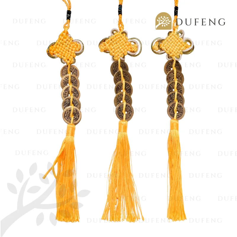 Dufeng - Koin Ikat 5 Pembawa Rezeki Keberuntungan Yellow Color - Image 5