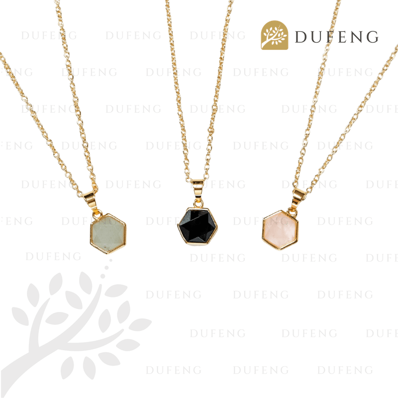 Dufeng - Stella Hexa Crystal Necklace