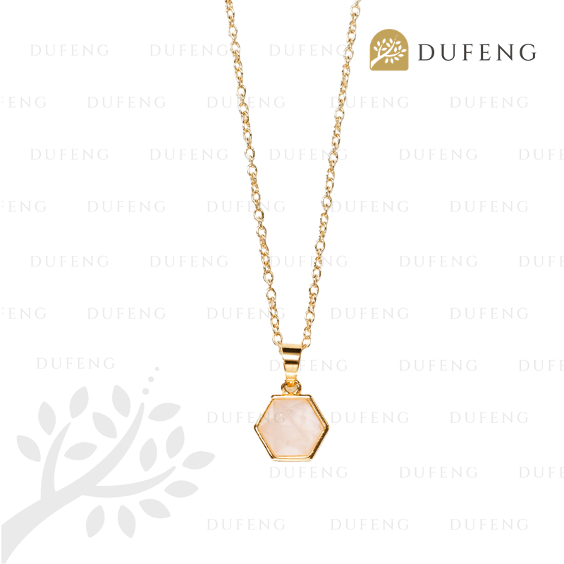 Dufeng - Stella Hexa Crystal Necklace - Image 2