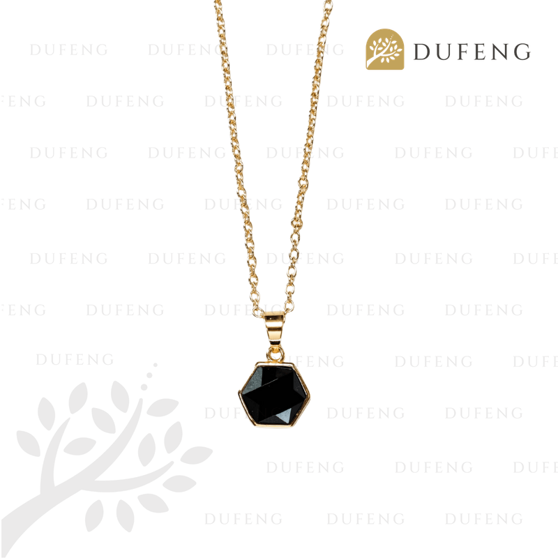 Dufeng - Stella Hexa Crystal Necklace - Image 3