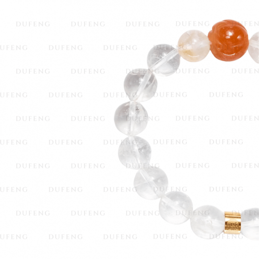 Dufeng – Utmost Clarity Clear Quartz Crystal Bracelet
