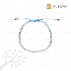 Dufeng - Angel's Garden Aquamarine Crystal Bracelet