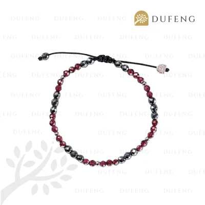 Dufeng - Wine of Fortune Garnet Crystal Bracelet