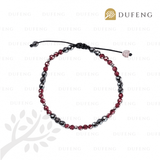 Dufeng - Wine of Fortune Garnet Crystal Bracelet