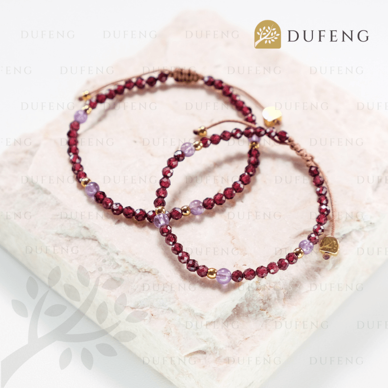 Dufeng - Royal Guardian Garnet Crystal Bracelet - Image 3