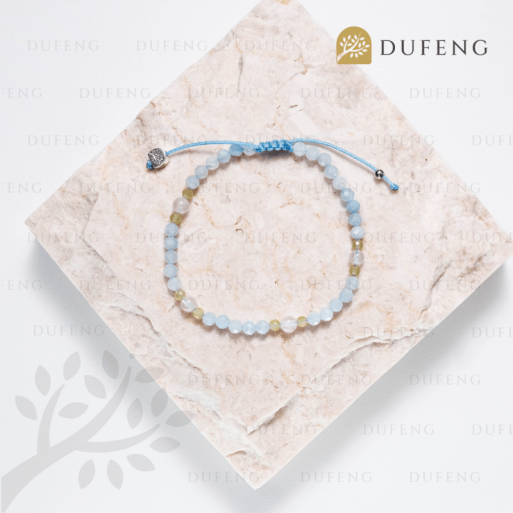 Dufeng – Angel’s Garden Aquamarine Crystal Bracelet