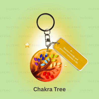 Dufeng - Lucky Symbol Acrylic Keychain - Chakra Tree