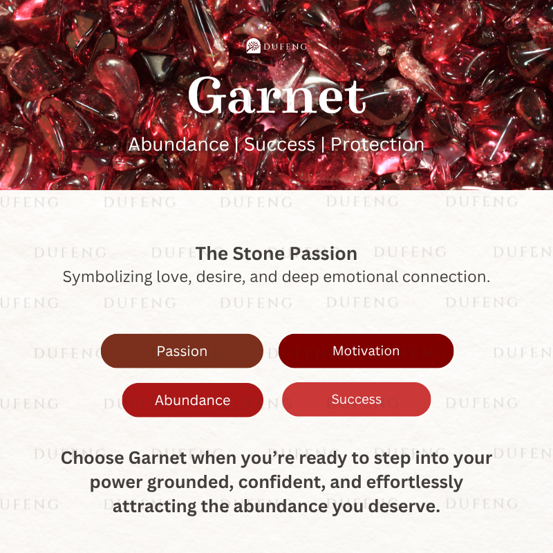 Dufeng - Wine of Fortune Garnet Crystal Bracelet - Image 6