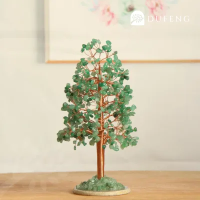 Dufeng - Celestial Crystal Lucky Tree - Pohon Kristal Fengshui - Green Aventurine