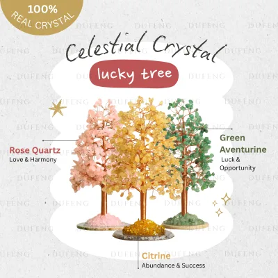 Dufeng - Celestial Crystal Lucky Tree - Pohon Kristal Fengshui