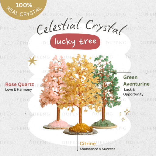 Dufeng - Celestial Crystal Lucky Tree - Pohon Kristal Fengshui