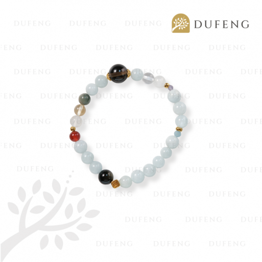 Dufeng - Celestra Harmony Aquamarine Crystal Bracelet