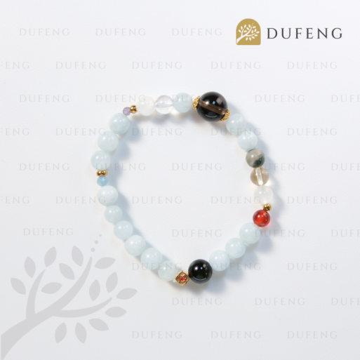 Dufeng – Celestra Harmony Aquamarine Crystal Bracelet