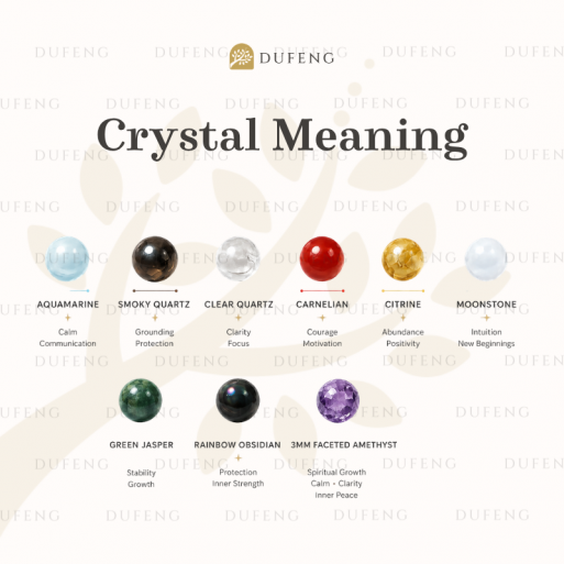 Dufeng – Celestra Harmony Aquamarine Crystal Bracelet