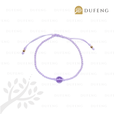 Dufeng - Soul Gem Thread Crystal Bracelet - Amethsyt, 14-16cm