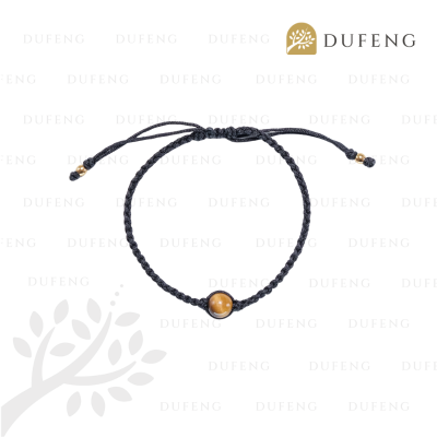 Dufeng - Soul Gem Thread Crystal Bracelet - Tiger Eye, 14-16cm