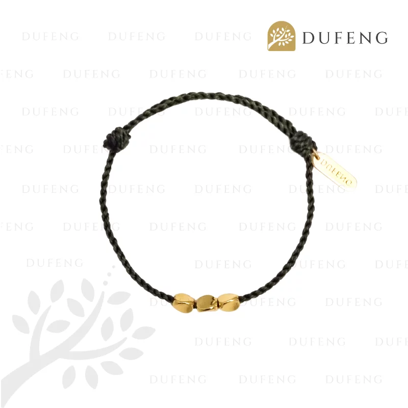 Gelang Yoga Tael Emas Hijau Keberuntungan dan Kemakmuran