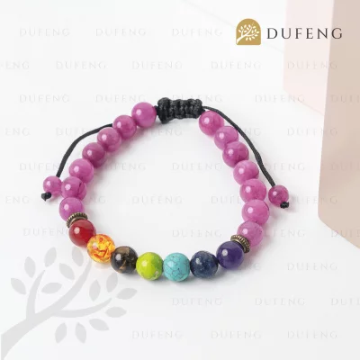 Gelang Healing Crystal 7 Cakra Amethyst