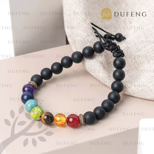 Gelang Healing Crystal 7 Cakra Batu Lava Doff 2