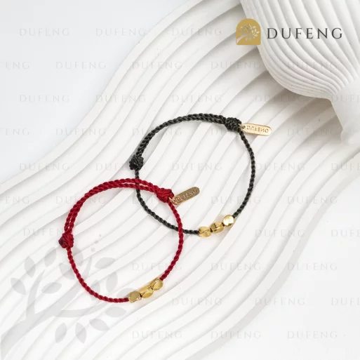 Gelang Yoga Tael Emas Merah Keberuntungan dan Kemakmuran