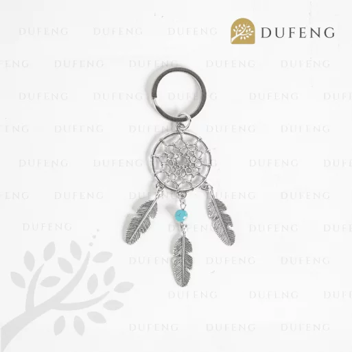 Mini Dream Catcher Keychain - Blue