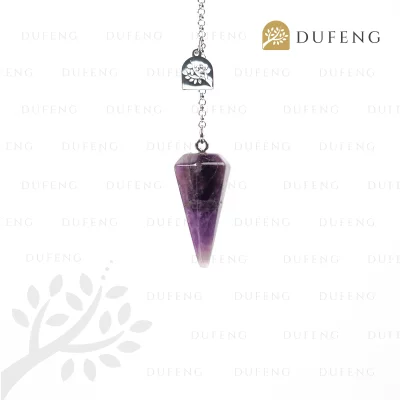 Crystal Pendulum Hexagonal Energy Amethyst