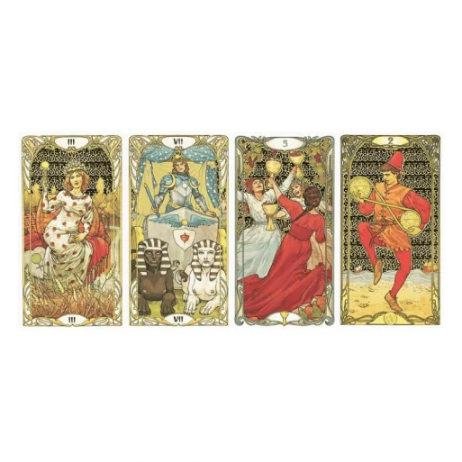golden art nouveau tarot