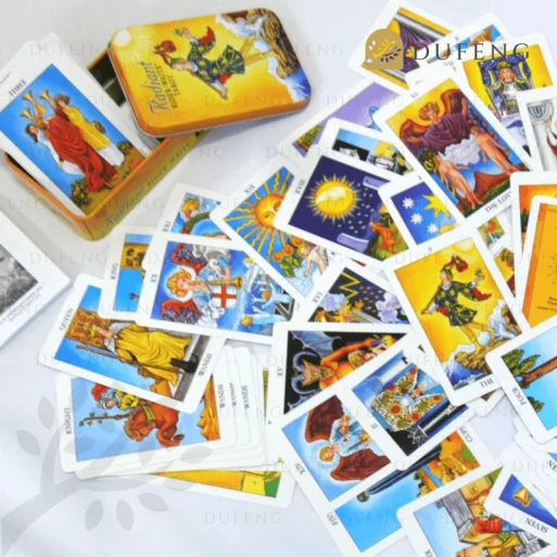 radiant rider waite tarot in a tin
