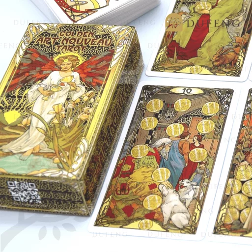 golden art nouveau tarot