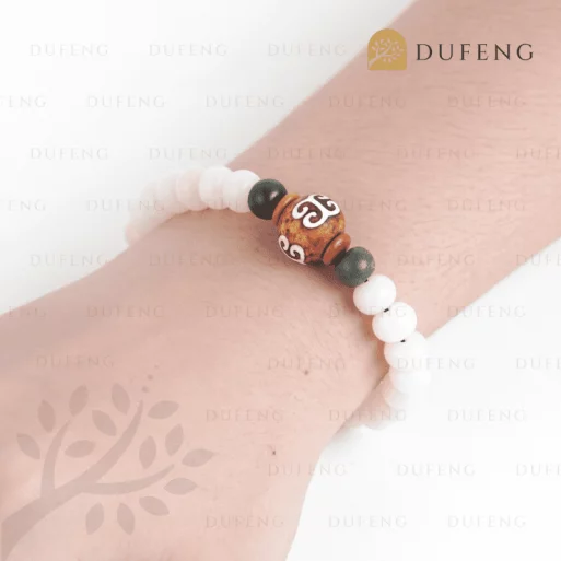 Gelang bodhi zen putih