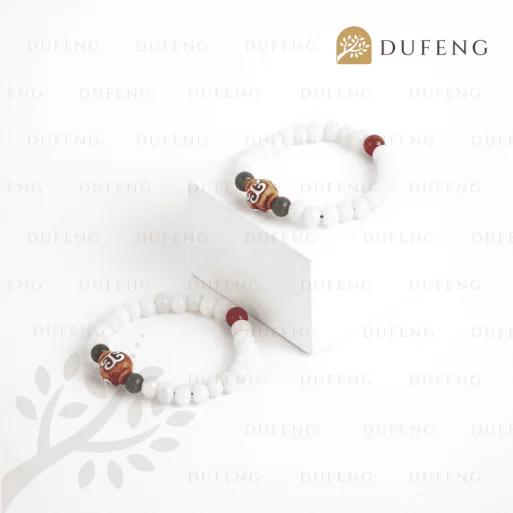 Gelang bodhi zen putih