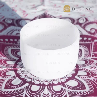 Frosted Quartz Crystal Singing Bowl