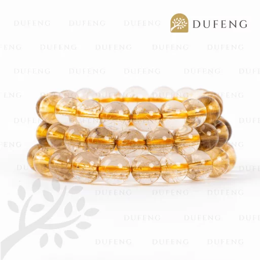 Golden Rutilated Crystal Bracelet