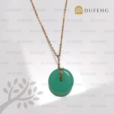 Giok Glass Jade Handmade Necklace (Large)