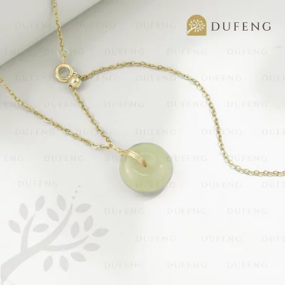glass jade necklace