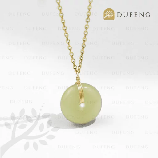 glass jade necklace