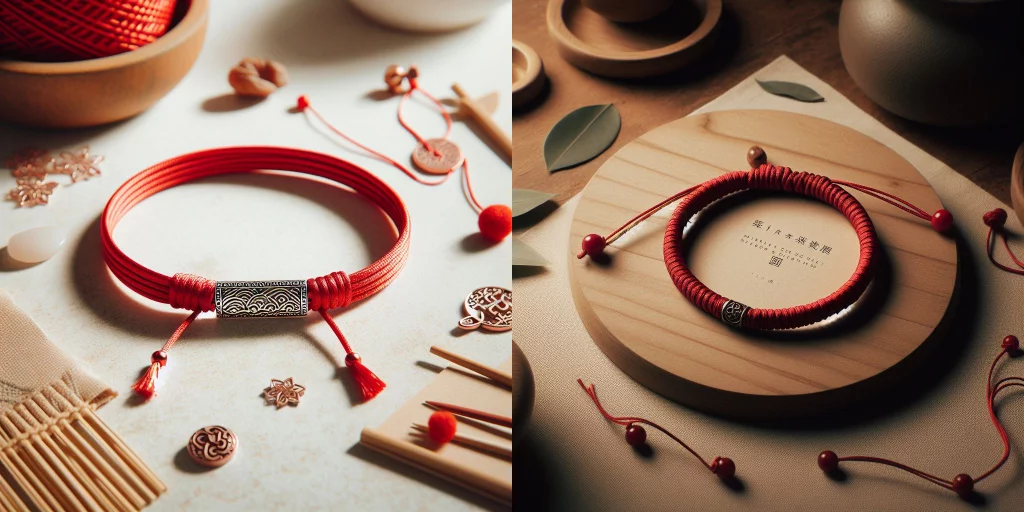 gelang tali merah cina