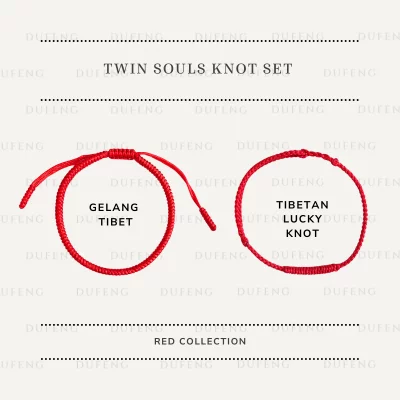 [COUPLE BUNDLE] Dufeng - Twin Souls Knot Red Set | Couple Collection