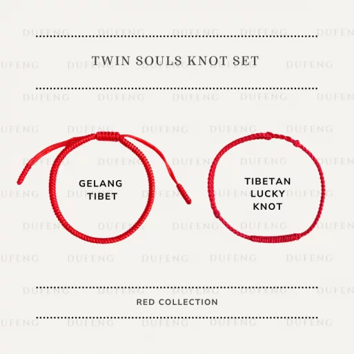 [COUPLE BUNDLE] Dufeng - Twin Souls Knot Red Set | Couple Collection