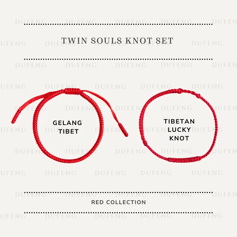 [COUPLE BUNDLE] Dufeng - Twin Souls Knot Red Set | Couple Collection