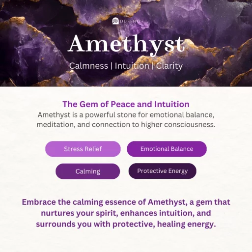 Dufeng – Balance Connection Amethyst Bracelet